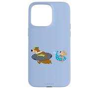 Carcasa para iPhone 15 Pro MAX Yogi Bear Yogi and Boo Boo Going Swimming