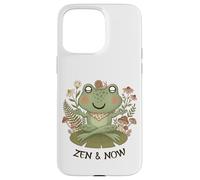 Carcasa para iPhone 15 Pro MAX Zen Cottagecore Rana Meditación Yoga Mindfulness Estética