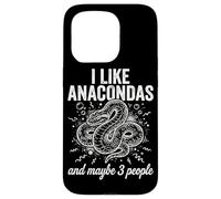 Carcasa para iPhone 15 Pro Me Gustan Las anacondas y Tal Vez 3 Personas Herping Zoo