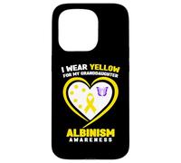 Carcasa para iPhone 15 Pro Me Pongo de Amarillo para concienciar a mi Nieta sobre el albinismo