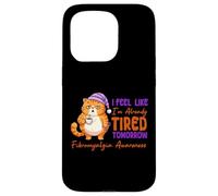 Carcasa para iPhone 15 Pro Me Siento como si ya estuviera Cansado mañana Conciencia de la Fibra