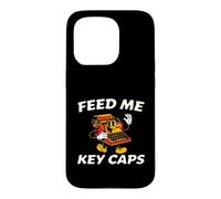 Carcasa para iPhone 15 Pro Mechanical Keyboard Feed Me Key Caps Retro Typist