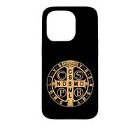 Carcasa para iPhone 15 Pro Medalla de San Benito Pax Paz y Protección