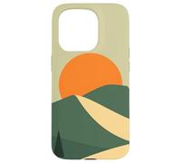 Carcasa para iPhone 15 Pro Medio Siglo Montaña Puesta del Sol Paisaje