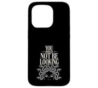 Carcasa para iPhone 15 Pro Medusa Horror Mitología Serpiente Cabello Gorgona Oscuro Femenino