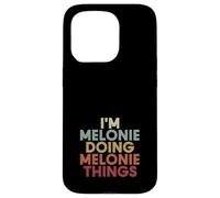 Carcasa para iPhone 15 Pro Melonie Name Melonie Personalized Name First Given