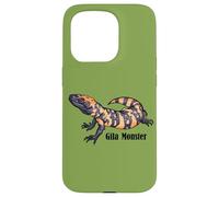 Carcasa para iPhone 15 Pro Mens Womens Kids Desert Lizard Reptile Gila Monster Lover