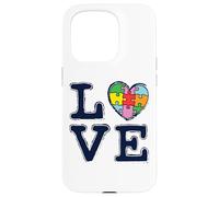Carcasa para iPhone 15 Pro Mes De La Concienciación sobre El Autismo Love Accept