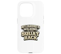 Carcasa para iPhone 15 Pro Mi Cardio está Caminando hacia el Estante de Sentadillas