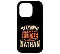 Carcasa para iPhone 15 Pro Mi Gente Favorita me Llama Nathan Nombre Personalizado