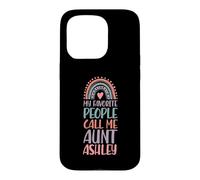 Carcasa para iPhone 15 Pro Mi Gente Favorita me Llama tía Ashley Nombre tía