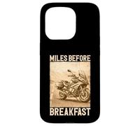 Carcasa para iPhone 15 Pro Miles Before Breakfast Moto Aventura Diseño
