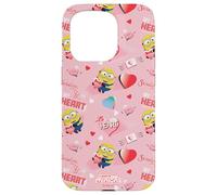 Carcasa para iPhone 15 Pro Minions Big Heart All Over Print