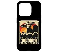 Carcasa para iPhone 15 Pro Misterioso OVNI Flying Saucer Encuentro Vintage Divertido Alien