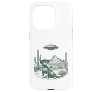 Carcasa para iPhone 15 Pro Misterioso Sombrero de Gato Grande no identificado artesanía Escena árida