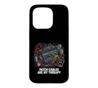 Carcasa para iPhone 15 Pro Modular Synthesizer Patch Cables Are My Therapy