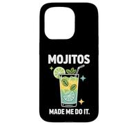 Carcasa para iPhone 15 Pro Mojitos Made Me Do It Cóctel Lima Mentas