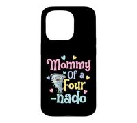 Carcasa para iPhone 15 Pro Mommy of A Fournado Funny Mom 4th Birthday Matching Family