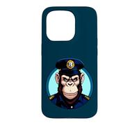 Carcasa para iPhone 15 Pro Mono de policía