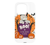 Carcasa para iPhone 15 Pro Monopoly Boo Your Rent is Due Halloween