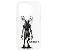 Carcasa para iPhone 15 Pro Monstruo Wendigo, Skinwalker, críptido, Malvado Monstruo de Terror