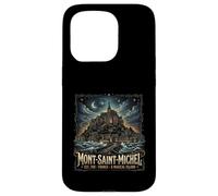 Carcasa para iPhone 15 Pro Mont Saint Michel France Gothic Vibes Vintage Inspired