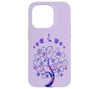 Carcasa para iPhone 15 Pro Moon Phases Tree Fases De La Luna Árbol De La Vida Rosa