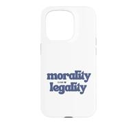 Carcasa para iPhone 15 Pro Moralidad sobre la legalidad Código Moral Brújula Buen Humano Sé Amable