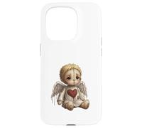 Carcasa para iPhone 15 Pro Muñeca Ángel Roto con Corazón