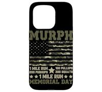 Carcasa para iPhone 15 Pro Murph 1 Mile Run 100 Pullups 200 Flexiones 300 Sentadillas 1 Milla R