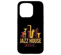 Carcasa para iPhone 15 Pro Música casera o Amantes de EDM y DJs o Jazz House Music