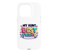 Carcasa para iPhone 15 Pro My Aunt has my New Best Friend in Her Belly Funny Cousin