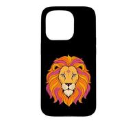 Carcasa para iPhone 15 Pro Mystic Leo Zodiac Celestial Lion Retro Astrología Fan