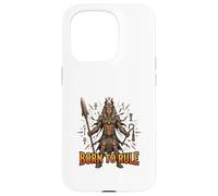 Carcasa para iPhone 15 Pro Nacido para gobernar el Antiguo Rey Egipcio diseño de Poder