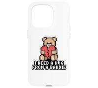 Carcasa para iPhone 15 Pro Necesito UN Abrazo DE UN Baddie Pixel Teddy Bear Broken Heart