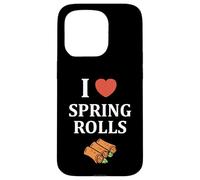 Carcasa para iPhone 15 Pro Nem Food Funny Simple Quote I Love Spring Rolls