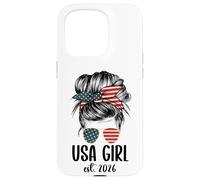 Carcasa para iPhone 15 Pro New American Woman Proud USA Girl 2026 Citizenship