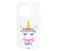Carcasa para iPhone 15 Pro New Baby Girls Biggest Sister Unicorn