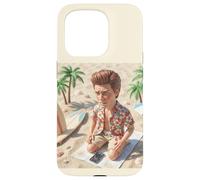 Carcasa para iPhone 15 Pro New Funny Distressed Male Doll Meme, at The Beach