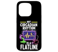 Carcasa para iPhone 15 Pro Night Shift Nurse Circadian Rhythm Flatline Humor