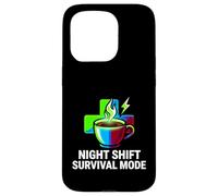 Carcasa para iPhone 15 Pro Night Shift Survival Mode Nurse Medical Coffee