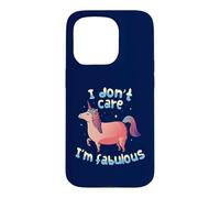 Carcasa para iPhone 15 Pro No me Importa, Soy Fabuloso, Unicornio Rosa, Divertido, Confianza, TFS