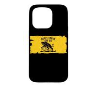 Carcasa para iPhone 15 Pro No pises sobre Nosotros Anarquista Gato Negro Gadsden Parodia