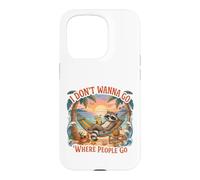 Carcasa para iPhone 15 Pro No Quiero IR a Donde la Gente Vaya Divertidas Vacaciones introvertidas