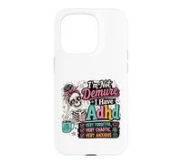 Carcasa para iPhone 15 Pro No Soy recatado Tengo TDAH Humor esquelético