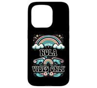 Carcasa para iPhone 15 Pro NOLA Vibes Only Cute Retro Girls NOLA Name
