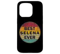 Carcasa para iPhone 15 Pro Nombre Personalizado Selena I Love Selena Retro Vintage Style