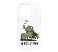 Carcasa para iPhone 15 Pro Nos levantamos al Amanecer Temporada Espeluznante Rana Meme Zombie Halloween