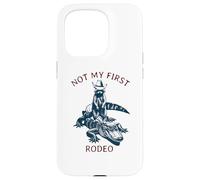 Carcasa para iPhone 15 Pro Not my First Rodeo, Cocodrilo Mapache Campestre al Estilo