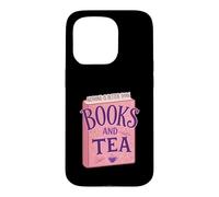 Carcasa para iPhone 15 Pro Nothing Is Better Than Books and Tea Cute Cozy Vibe